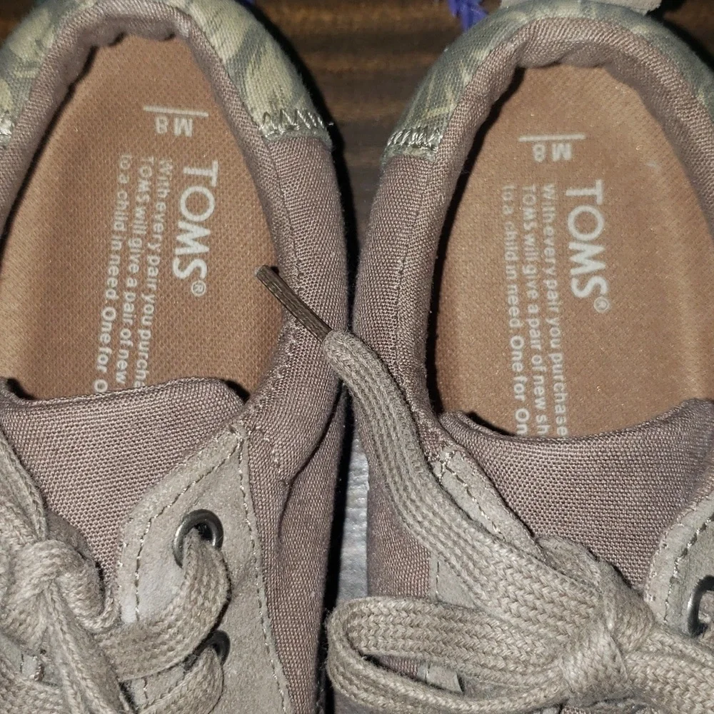 TOM'S VALDEZMEN'S SNEAKER SUEDE DESERT TAUPE - Picture 6 of 7